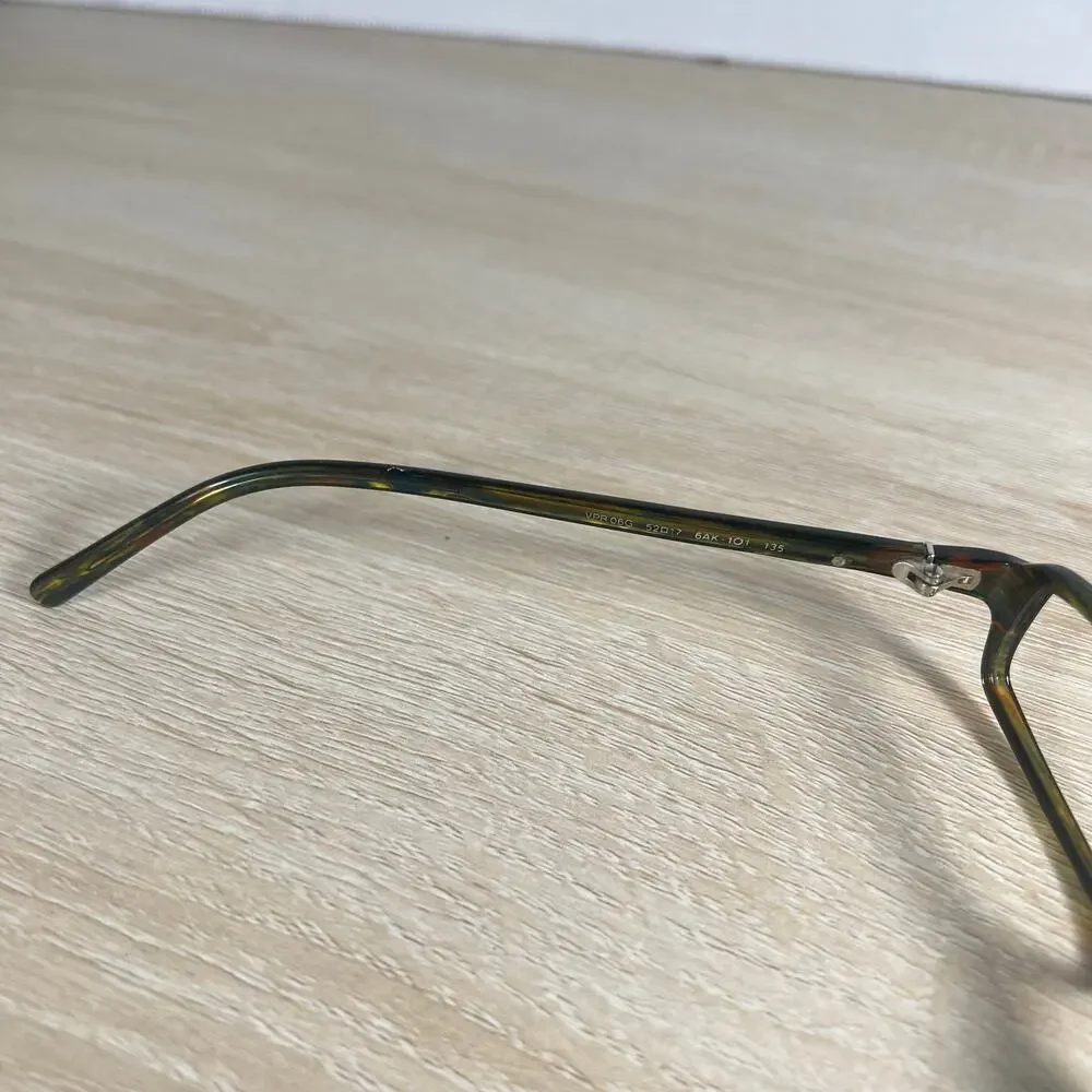 Prada VPR06G 6AK-1O1 Eyeglasses Frames Only Green Brown 52-17-135 Italy